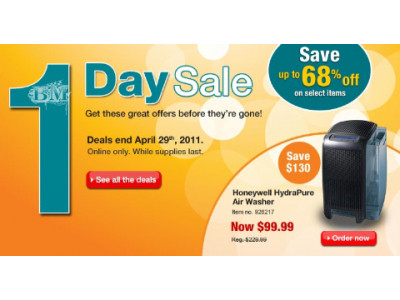 Staples: 1 Day Sale (Apr 29)