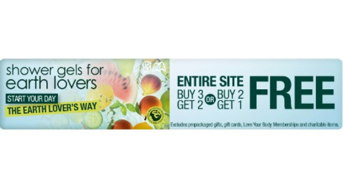 The Body Shop Canada: Buy 3 Get 2 Free, Buy 2 Get 1 Free