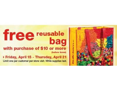 Bulk Barn Canada: Free Reusable Bag with $10 Purchase