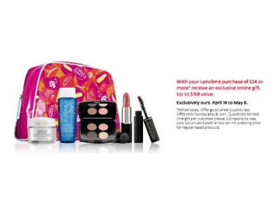 The Bay: $168 Lancome Gift With $34 Purchase & Free Shipping On Any Beauty Order Over $49