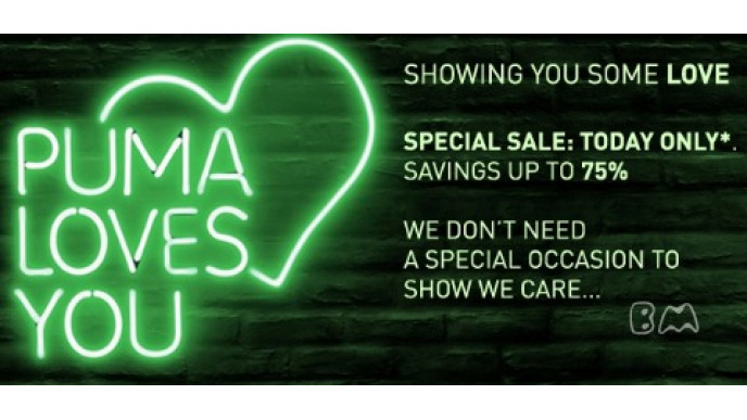 Puma Sale up to 75% Off (April 14th Only!)