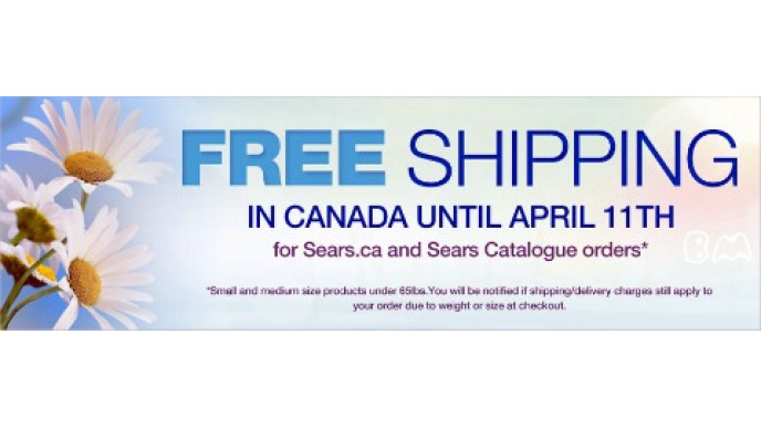 Sears Canada: Free Shipping April 9 - 11