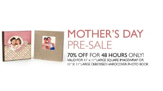Photobook Canada: Buy A Prepaid Voucher And Save 70% Off Mother's Day Photobooks