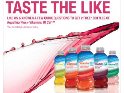 Facebook Freebie:Aquafina Plus+ Vitamin