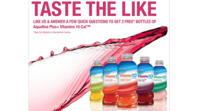 Facebook Freebie:Aquafina Plus+ Vitamin