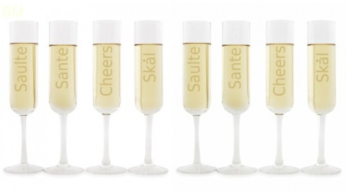 Chapters: Cheers Champagne Flutes 87% Off