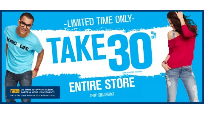 Bluenotes Entire Store 30% Off