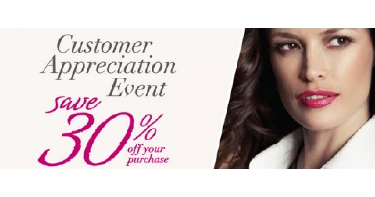 Cleo Customer Appreciation 30 Off Plus Extra 10 Off Suiting