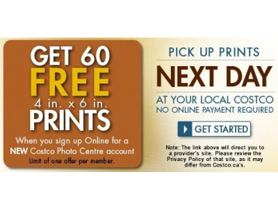 Costco Canada Photo Centre: 10¢ 4 x 6 Prints (17 March)