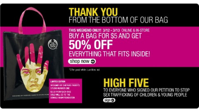 Body Shop: Fill A Bag Event (12-13 March)