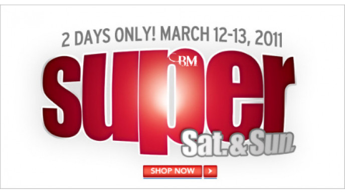 Sears Canada: Super Saver Sat & Sun