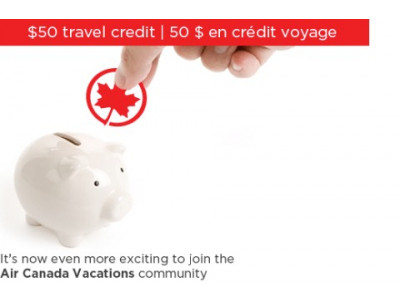 Air Canada Vacations: 'Like' On Facebook And Get $50 Credit