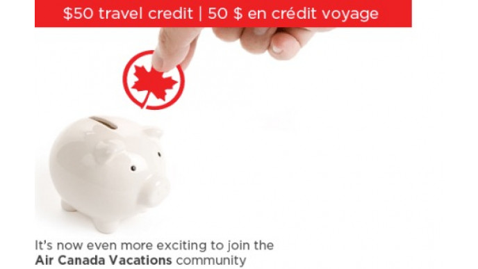 Air Canada Vacations: 'Like' On Facebook And Get $50 Credit