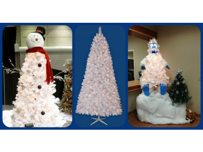 Home Depot Canada: 46% Off 7.5FT White Cluster Pine Tree - Now $119 & Free Shipping & $25 Off $100 Coupon!!
