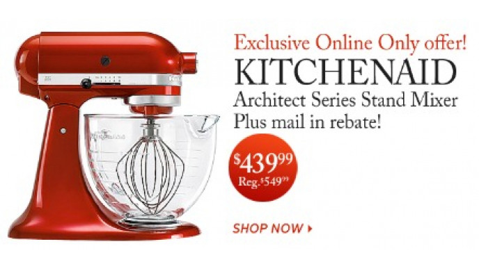 The Bay Online: Save $110 On Kitchenaid Mixer & $50 Rebate