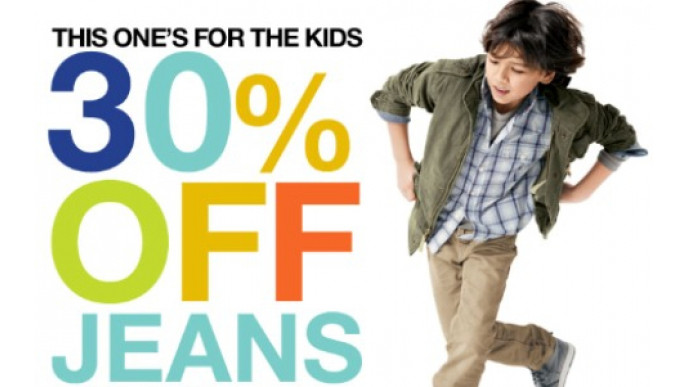 Gap: Save 30% On Kids Jeans