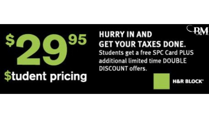 H&R Block: Student Taxes Done for $29.95 plus free SPC Card
