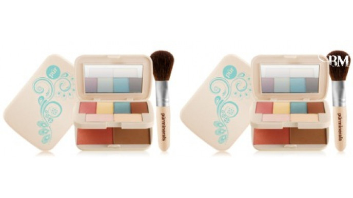 Pur Minerals: Nature's Paradise Palette & Brush $28 ($132 value)