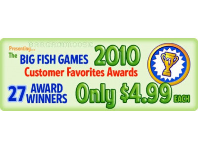Big Fish Games: $4.99 Customer Favourites