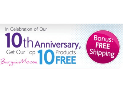 Vistaprint Freebies: 10th Anniversary Sale