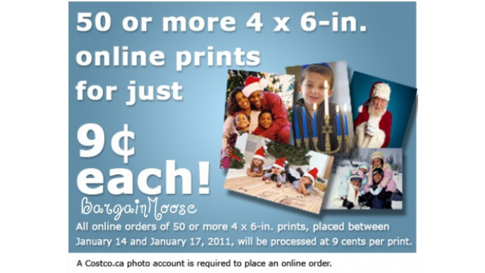 Coscto Photo Centre: 9 Cent Prints (26 Jan)