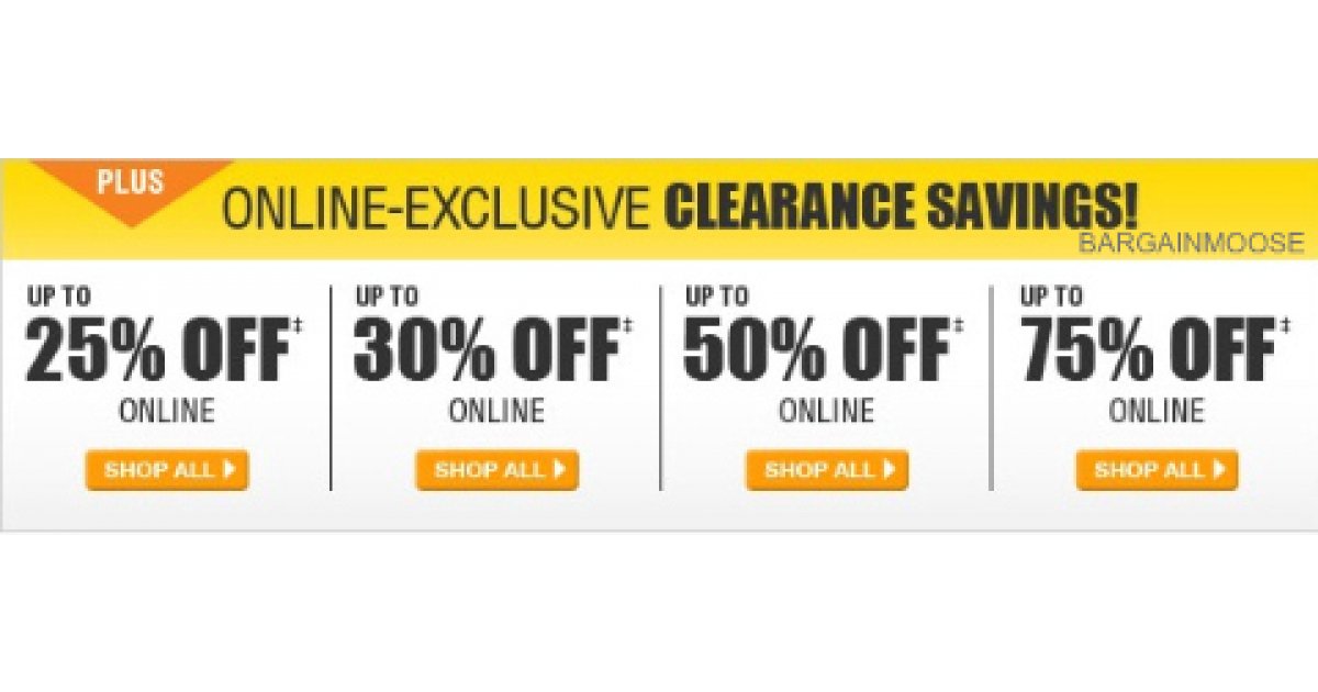 Home Depot Clearance Event Up to 75 Off