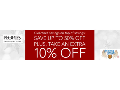 Boxing Week Clearance @ Peoples Jewellers Canada