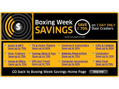 The Source: Dec 26 + 27 New Boxing Day Sale Doorcrashers