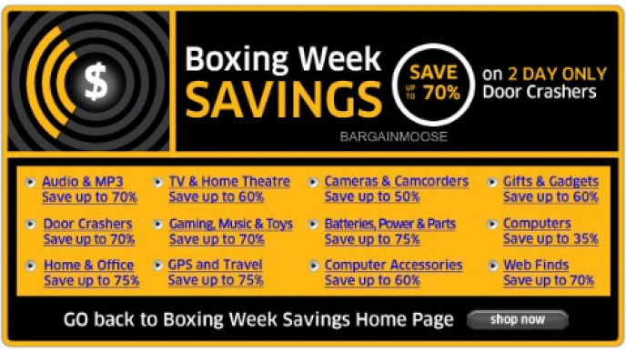 The Source: Dec 26 + 27 New Boxing Day Sale Doorcrashers