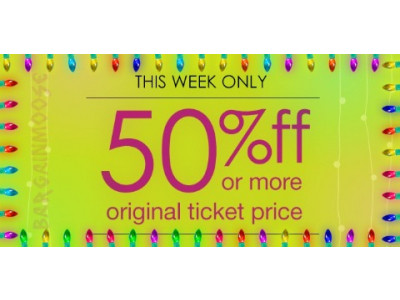 Ricki's: Boxing Week Sale - 50% and More Off