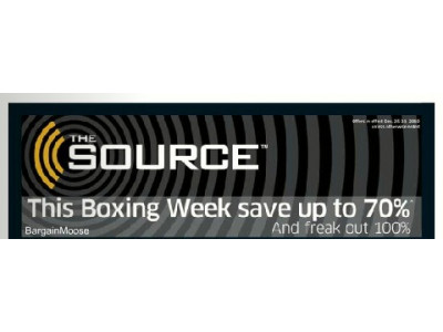 The Source: Boxing Week Flyer