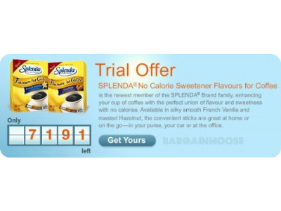Canadian Freebies: Sample of Splenda Sweetener Flavours for Coffee