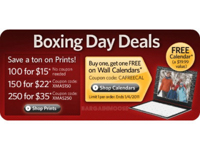 Kodak Gallery: Boxing Day Deals