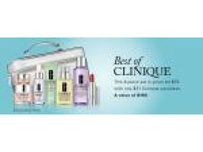 Clinique Bonus @ The Bay - spend $31+ & get an 8 piece set for only $75 (worth $190)