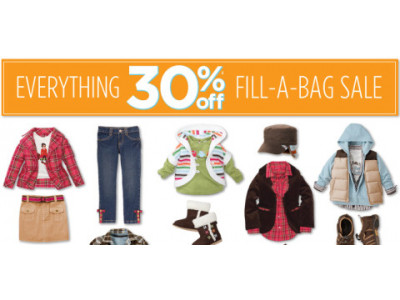Gymboree: 30% Off Fill-a-Bag Sale