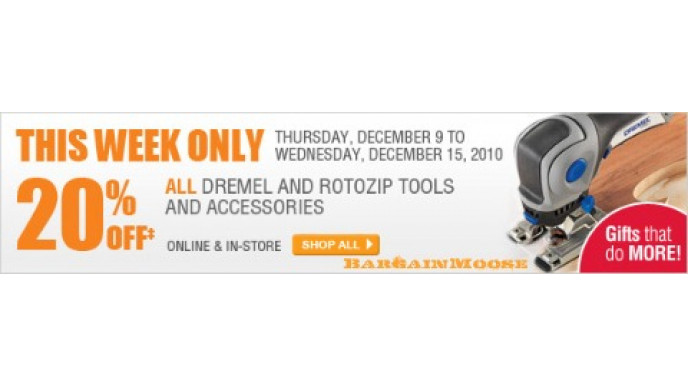 Home Depot: 20% Off Dremel and Rotozip Tools