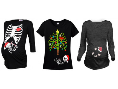 Cute Christmas Maternity Tees from $30 Shipped!! 