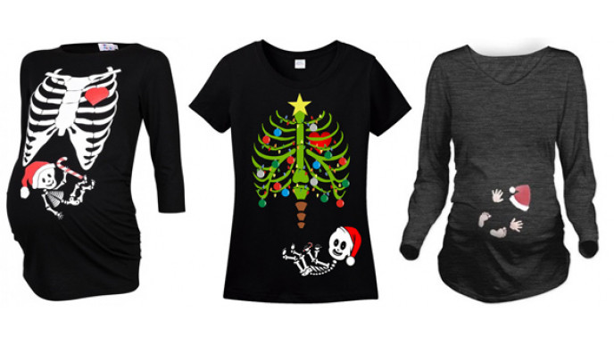 Cute Christmas Maternity Tees from $30 Shipped!!
