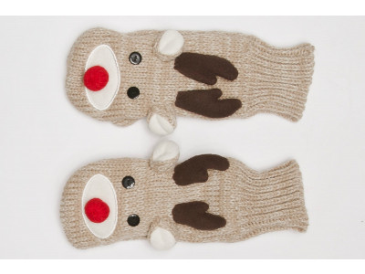 Reindeer Mittens only $13 + free shipping @ Bluenotes Canada