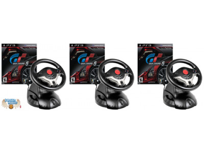 Gran Turismo 5 (PS3) & Driving Wheel For Only $59.99