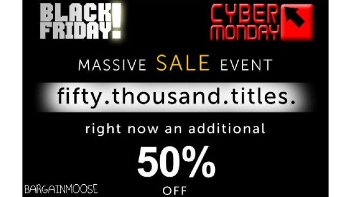 Bookcloseouts: Black Friday Sale 50% off Titles + Free Shipping