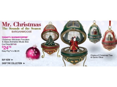 The Shopping Channel: Mr Christmas Music Boxes (Today Only)