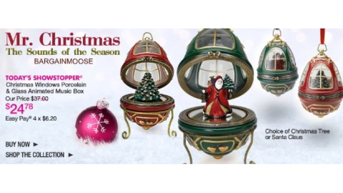 The Shopping Channel: Mr Christmas Music Boxes (Today Only)
