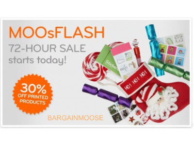 Moo.com: 72hr Flash Sale - 30% Off Everything