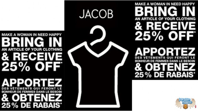 Jacob Canada: 25% Off With Trade-Ins 