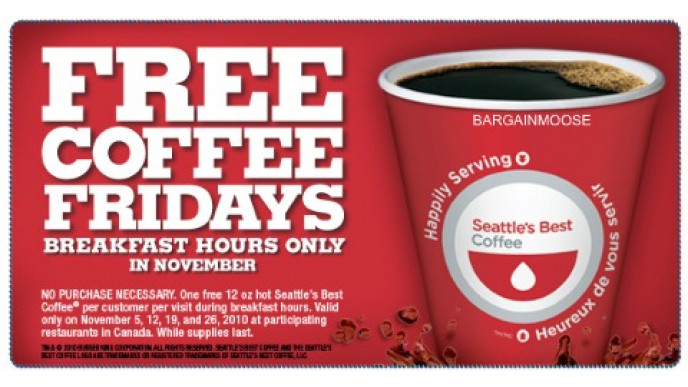 Burger King: Free Coffee Fridays