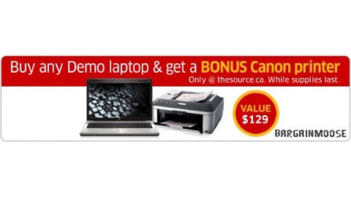 The Source: Free Printer With Demo Laptop Purchase