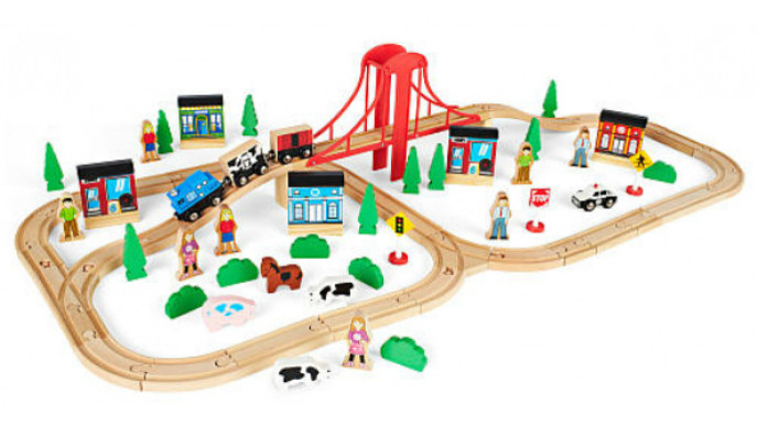 imaginarium wooden train set