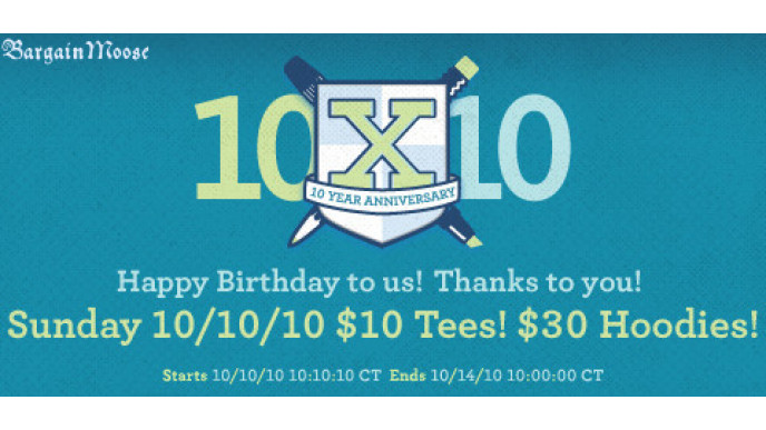 Threadless: $10 Tees, $30 Hoodies - Happy Birthday!