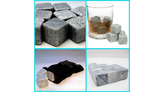 Gift Idea: Whiskey Stones & Velvet Storage Bag only $10 @ Amazon.ca!